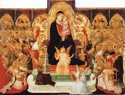 Ambrogio Lorenzetti Madonna with Angels and Saint Sweden oil painting artist